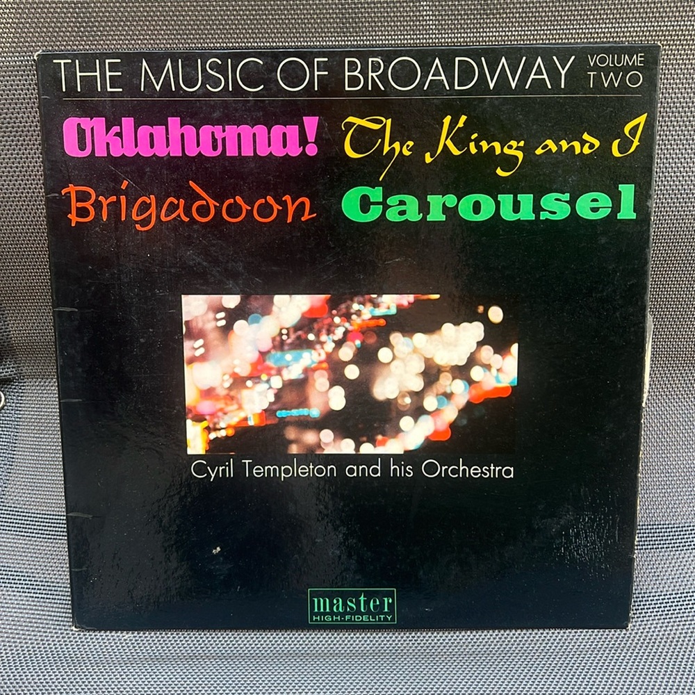 The Music of Broadway Volume Two Cyril Templeton & His Orchestra vinyl record